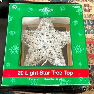 Star Christmas Tree Topper, Brand new, never used.